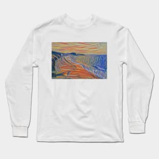 cliff and sea Long Sleeve T-Shirt